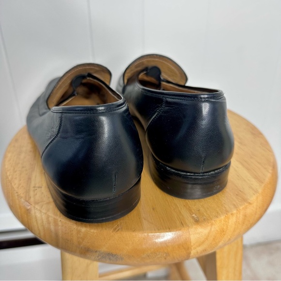 Magnanni Black Leather Slip On Loafers - Picture 12 of 12